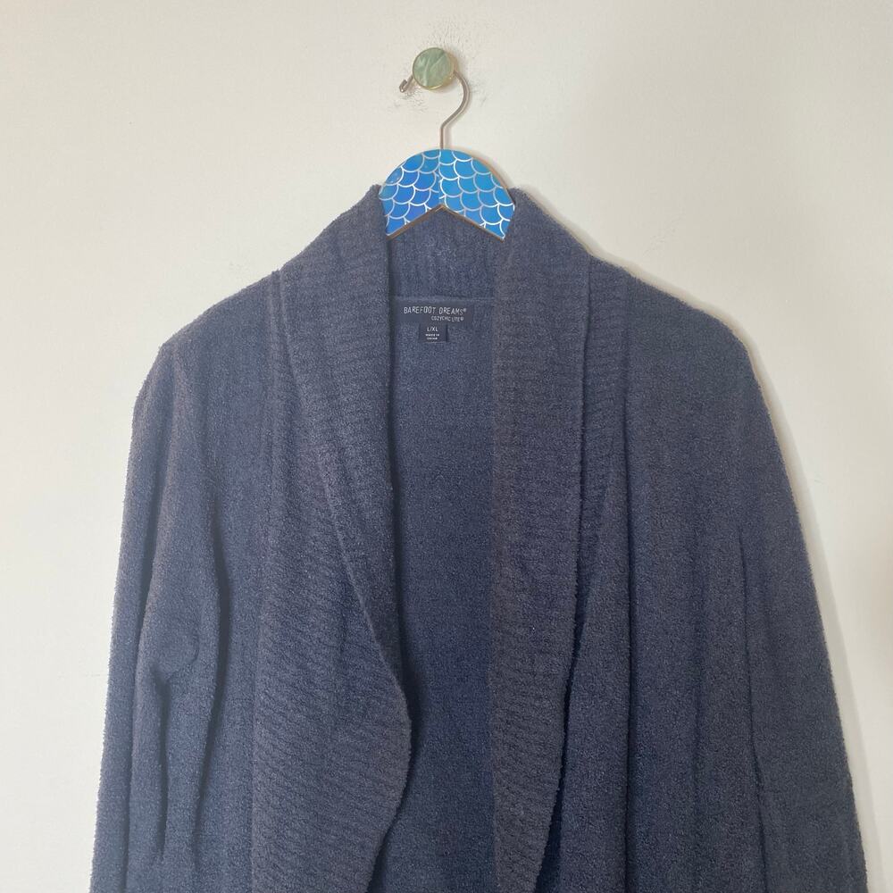 BAREFOOT DREAMS CozyChic Lite Circle Cardigan Smokey Blue L/XL - Picture 3 of 8